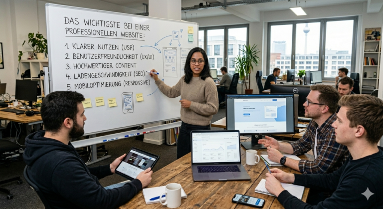 Das Wichtigste bei einer professionellen Website